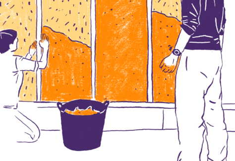 dessin enduit terre sur bottes de paille