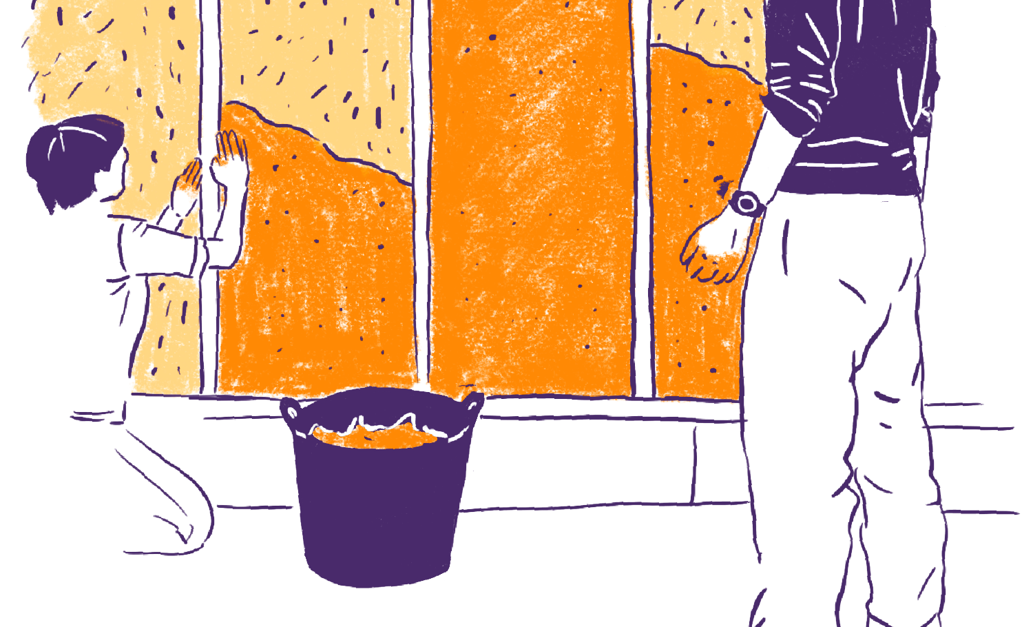 dessin enduit terre sur bottes de paille